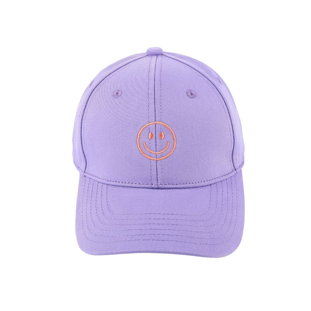Damen Cap - Kappe mit Smiley hellgrün