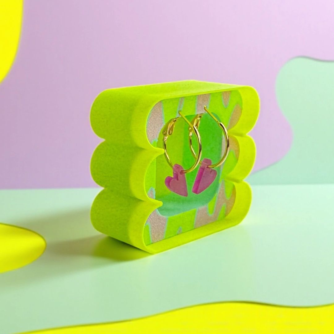 Damen Creolen ‚Herzschlag Tiefer Wandel'