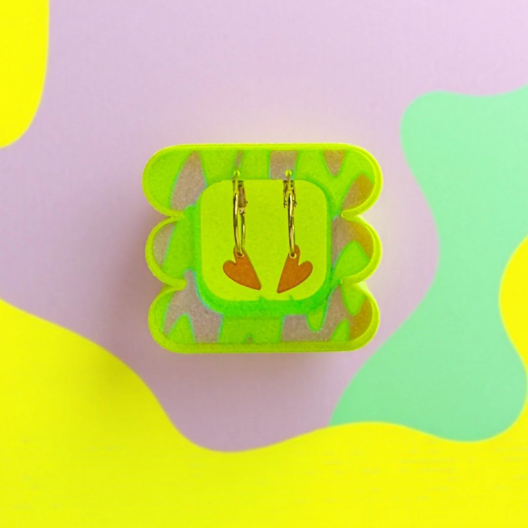 Damen Creolen ‚Herzschlag Tiefer Wandel'