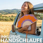 Damen Fächer 'Ondas' orange und lila