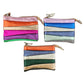 Damen Brieftasche Leder 'Upcycled Metallic' multicolor