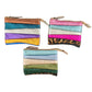 Damen Brieftasche Leder 'Upcycled Metallic' multicolor