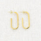 Damen Ohrringe geometrisch gold