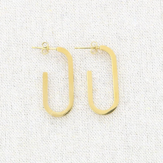 Damen Ohrringe geometrisch gold