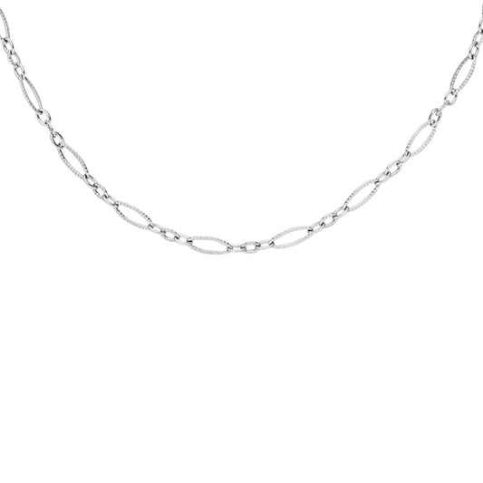 Damen Gliederkette 'Smooth Chain' silber