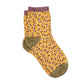 Glitzernde Leoparden-Socken - Gelb