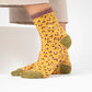 Glitzernde Leoparden-Socken - Gelb