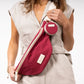 Damen Gürteltasche bordeaux
