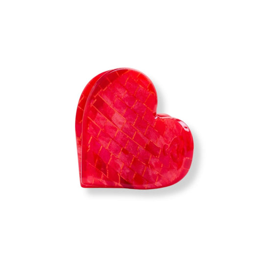 Damen Haarklammer in Herzform 'Lovely Heat' rot