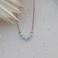 Damen Halskette 'Aqua' mit Aquamarin-Perlen