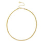 Damen Halskette breit 'Basic' gold
