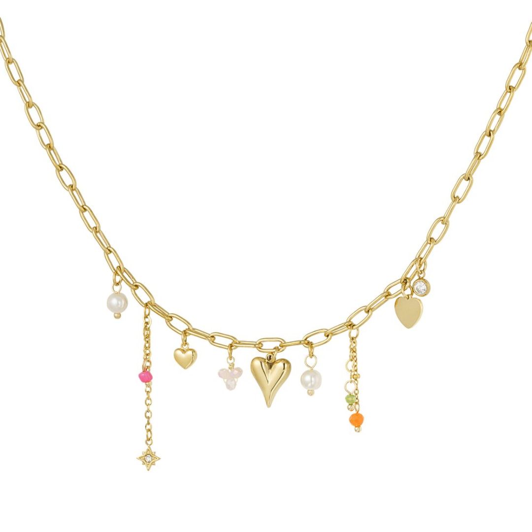 Damen Halskette 'Charms Amore Color'