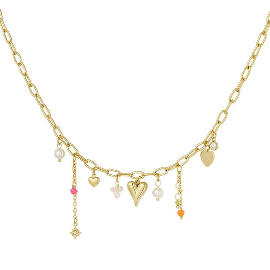 Damen Halskette 'Charms Amore Color'