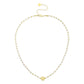 Wunderschöne Perlenkette mit Smileys gold/pearl
