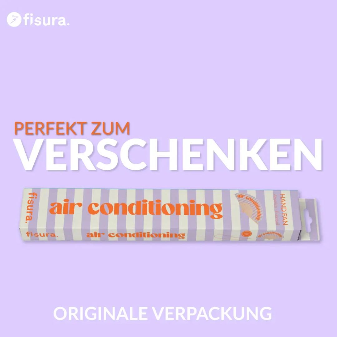 Damen Fächer 'Airconditioning' lila/orange