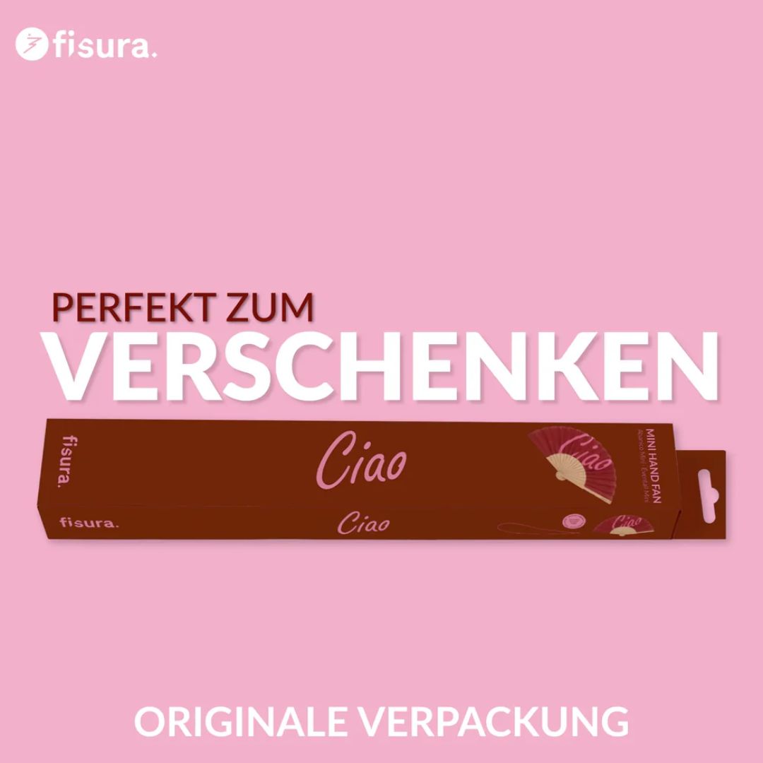 Damen Handfächer 'Ciao'