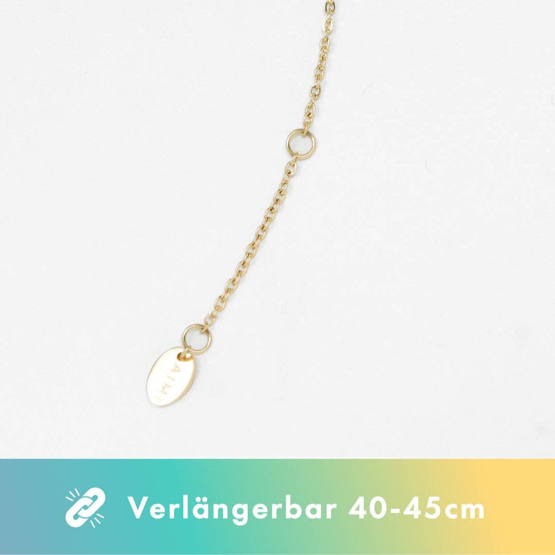 Damen Halskette 'Cake Edelstahl Gold