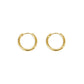 Damen Ohrringe 'Creolen Basic' gold