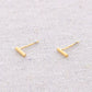Damen Ohrstecker Stift gold