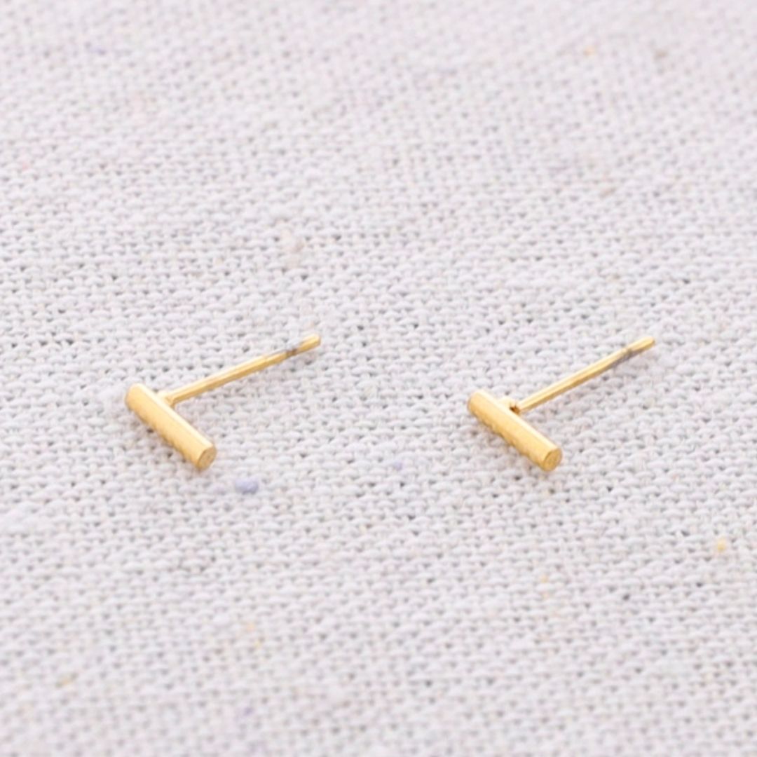 Damen Ohrstecker Stift gold