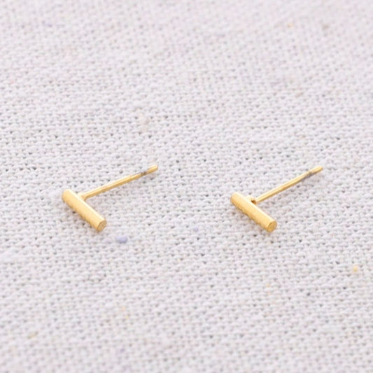 Damen Ohrstecker Stift gold