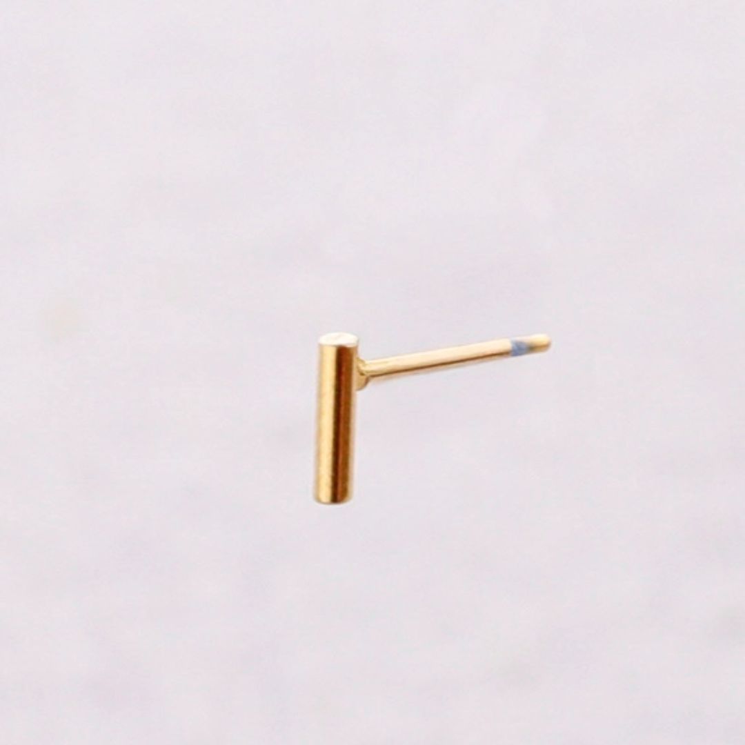 Damen Ohrstecker Stift gold