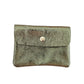 Damen Brieftasche Klein aus Leder metallic persimmon