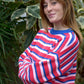 Damen Pullover Feinstrick 'Ana' blau/rosa