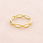 Damen Ring im Achtendesign 'infinity' gold