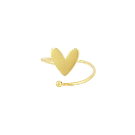 Ring mit Herzdesign 'Love' gold