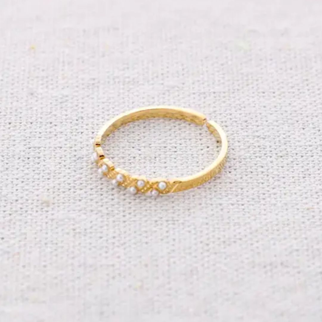 Damen Ring 'Perlitas' gold