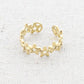 Damen Ring offen 'Empty Stars' gold