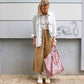 Damen Shopper Leo Print pink