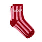 Gestreifte Socken 'Amour'