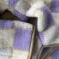 Damen Sweater 'BEL' lila kariert
