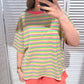 Damen T-Shirt gestreift multicolor