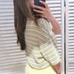 Damen T-Shirt gestreift multicolor pastell