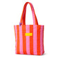 Gestreifte Damentasche rosa/orange