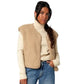 Damen Weste 'Teddy' camel