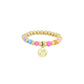 Elastischer Damen Ring  Smiley Face Anhänger