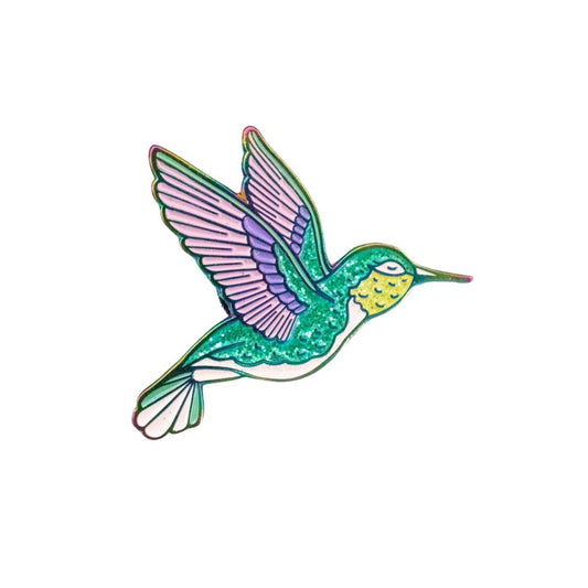 Anstecker 'Kolibri Pin' blaugrün