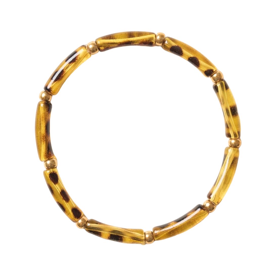 Damen Armband 'Aello' gold/bernstein/schildpatt