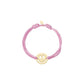 Satin Armband purple mit Smiley