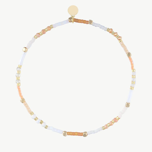 Damen Armband elastisch mit Glasperlen