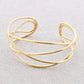 Damen Armband mit 4 Streifen gold