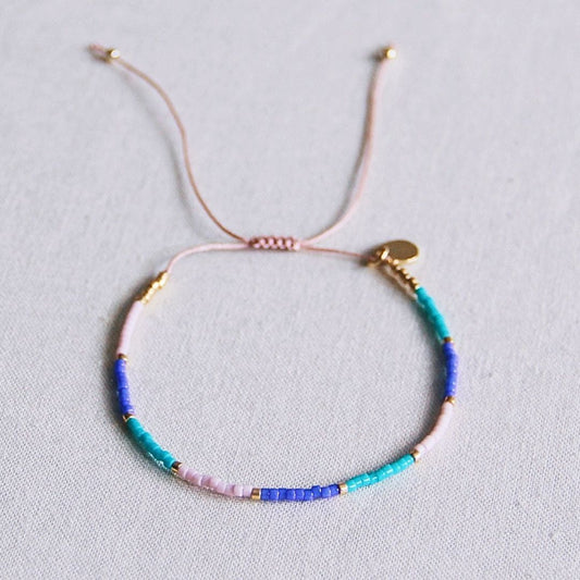 Miyuki-Armband Lila/Mint/Lila