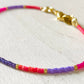 Damen Armband 'Miyuki Perlen' lila/rot