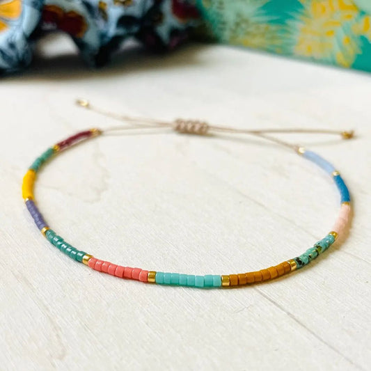 Damen Armband 'Miyuki Perlen' multicolor
