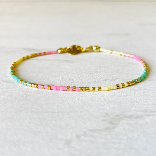 Damen Armband 'Miyuki Perlen' summer