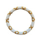 Nepalesisches Damen Armband gold/weiß